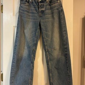 Madewell Women’s darted barrel Jean mid rise